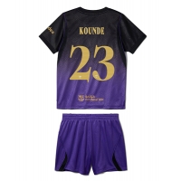 Barcelona Jules Kounde #23 Bortatröja Barn 2026-27 Kortärmad (+ Korta byxor)